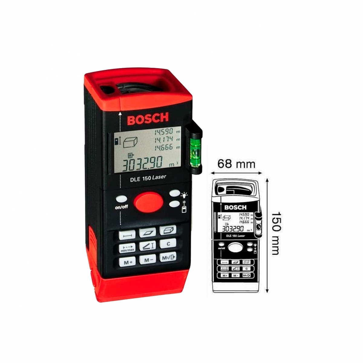Medidor Laser Bosch DLE 150 0.3-150m - 3165140204569-1 | Armazéns Reis