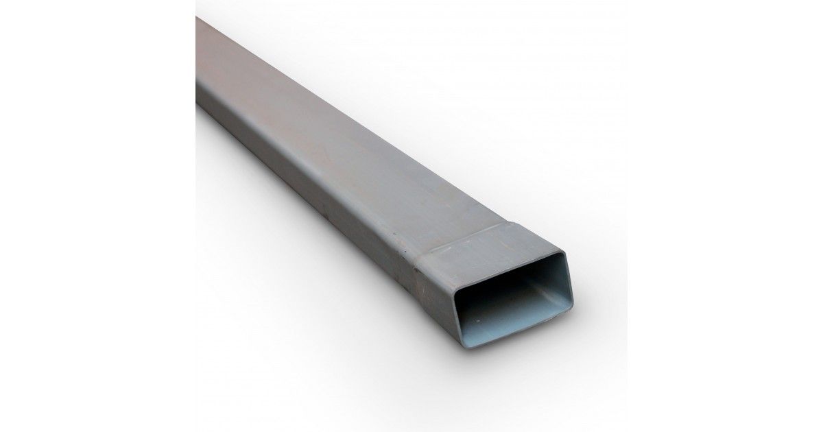 Tubo PVC Rectangular 80x40 para Caleiras de Águas Pluviais Armazéns Reis